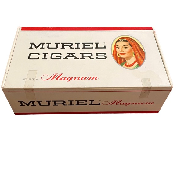 Vintage MURIEL Cigars Magnum Cigar Box-10 Cent Each 9.5" x 5.25" x 3.25" approx - Picture 4 of 16